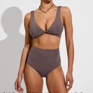 NWT Left On Friday Brown Bikini Set